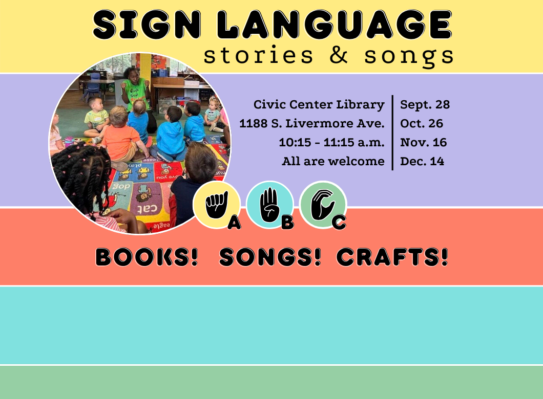 ASL Stories and Songs (Nov. 16, Dec. 14)